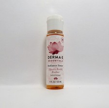 Lot of 3 DERMA E Essentials Radiance Toner Glycolic Acid Rooibos 1 fl oz Ea NEW