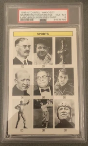 1985 Whoozit? Babe Ruth, Jim Thorpe, Etc PSA 8 (((Very Low Population of 5))) - Picture 1 of 1