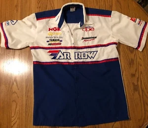 Camisa de tripulación de carreras de karts australianos talla L azul blanca hecha en Australia - Imagen 1 de 9