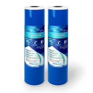 20" Big Blue (GAC) Replacement Water Filters (2 Pcs) 4.5” x 20” Cartridges - Picture 1 of 5