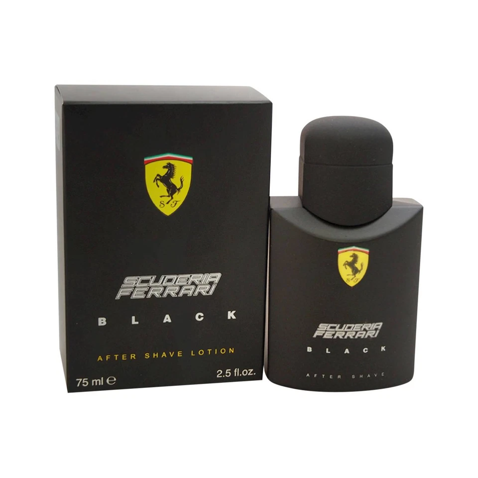 Ferrari After Shave Lotion for Men, Black, 2.5 Ounce