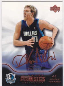 DIRK NOWITZKI Dallas Mavs UD AUTO SIGS Basketball Card Diamond Collection #41 LE - Picture 1 of 2