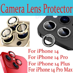For iPhone 14 /14Pro /14 Plus/14 Pro Max Diamond Bling Camera Lens Protector - Picture 1 of 25