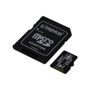 Kingston MicroSDXC 128GB z adapterem Class 10 UHS-1 karta pamięci - Zdjęcie 1 z 3
