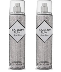 *PACK OF 2* PLATINUM RUSH by Paris Hilton for Women Fragrance Mist Spray 8.0 oz - Picture 1 of 1