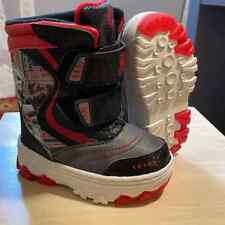New Kids Boys Toddler Size 5 6 Star Wars Rebels Boots Lights Black Red Gray Snow