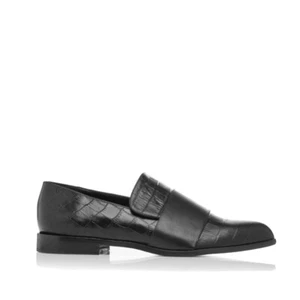 Camilla and Marc Honour Black Croc Shoe Size 38 - Picture 1 of 7