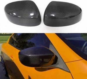 Real Carbon Fiber Side Mirror Cover Cap For Infiniti G25 G37 Q40 2009-13 Add-On - Foto 1 di 9