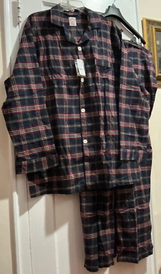 NWT Brooks Brothers men’s Size Large all cotton flannel plaid pajamas - Image 1 of 4