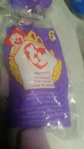 1998 McDonalds Teenie Beanie Babies Plush Toy- # 6 Happy - Picture 1 of 1