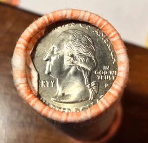 2001 P North Carolina BU Quarter Roll (40 Coins In Roll) (1 Roll) - Picture 1 of 3