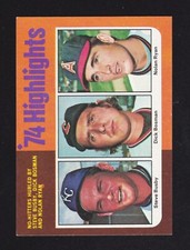 1975 TOPPS #7 NOLAN RYAN/DICK BOSMAN/STSVE BUSBY NO HITTER HIGHLIGHTS NR-MINT