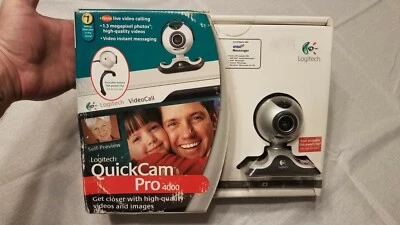 Logitech 961239-0403 QuickCam Pro 4000 Digital Video Camera New Factory Sealed  - Image 1 of 4