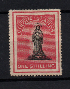Virgin Islands 1868 1/- black & carmine SG21 mint MH WS36093