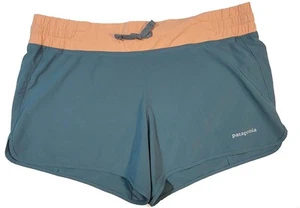 PATAGONIA Womens sz Small 4" NINE TRAILS SHORTS Running w/ Liner Camp Green - Picture 1 of 4