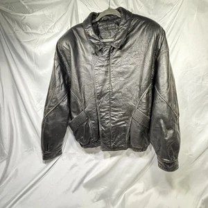 Giacca Bomber Vintage Marc Buchanan Pelle Pelle Europea in Pelle - Taglia 46 - Foto 1 di 24