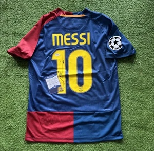 Lionel Messi Signed FC Barcelona 2008-2009 Home Jersey W/ Beckett COA BAS - Picture 1 of 3