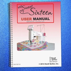 HANDI QUILTER HQ Sweet Sixteen User Manual QM30270, v 2.0, 2014, BOUND, COVERING - Picture 1 of 9