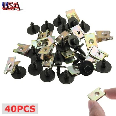 40X Tornillos Cuerpo Pernos Clips Tuerca Sujetador Retenedor Para BMW 328i 335d 335i 535i X5 Foto 1 de 4