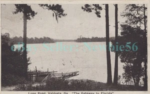 Valdosta Georgia GA - LONG POND DOCK - Postcard - Imagen 1 de 2