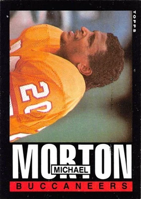 1985 Topps #174 Michael Morton Tampa Bay Buccaneers - Image 1 of 2