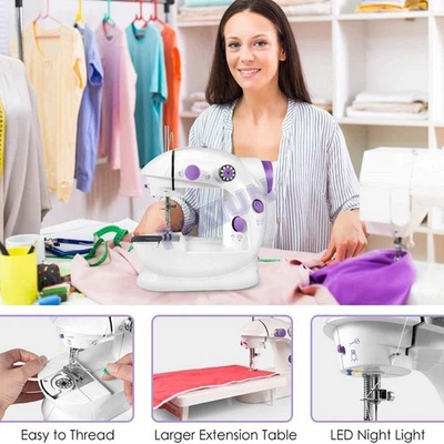 Mini 4.8w Power Sewing Machine For Beginners Easy Portable Sewing Machine - Image 1 of 4