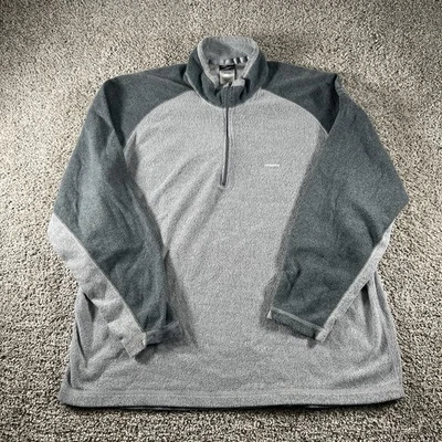 Vintage Patagonia Capilene Sweater Men XL Gray Fleece 1/4 Zip Neck Long Sleeve - Image 1 of 4
