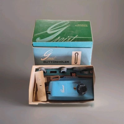 Vintage Greist Automatic Buttonholer Attachment Complete - Image 1 of 4