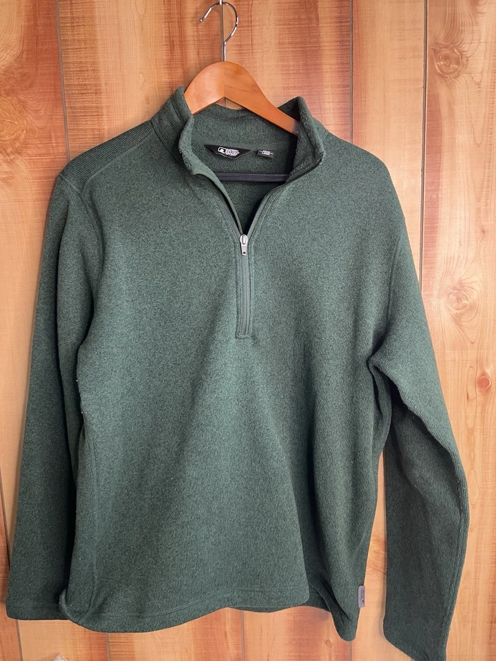 Sudadera verde Eastern Mountain Sports 1/4 jersey media cremallera Forest Hunter Foto 1 de 4