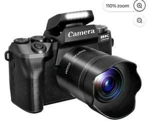 Digitalkameras für Fotografie, 8K 64MP Vlogging Kamera für 8K&64MP - Schwarz - Bild 1 von 11