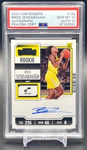 2023 Brice Sensabaugh Contenders PSA 10 Auto 10 RC Rookie Ticket #132 Gem Mint - Picture 1 of 2
