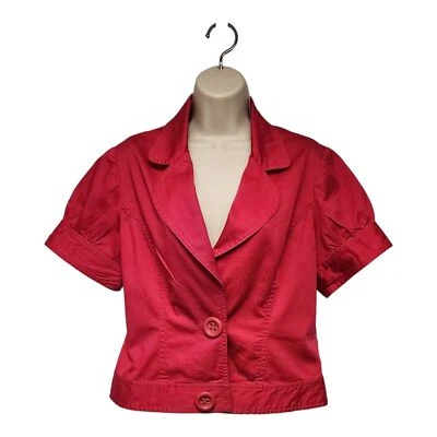 Blazer Madison Michelle Rosa Caliente Manga Corta Talla 10 Foto 1 de 4