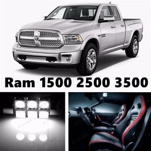 8pcs LED Xenon White Light Interior Package Kit for 2011-2015 Ram 1500,2500,3500 - Picture 1 of 9