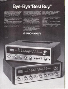 Beautiful RARE 1974 Pioneer SX-525 & SX-626 Receiver Print-Ad - Picture 1 of 1