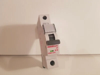 HAVELLS HSM132B 32A SP TYPE B, MCB, CIRCUIT BREAKER, NEW 6K, HOMESAFE PRO