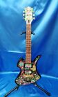 FERNANDES MG-Jr. Electric Guitar Paisley Build in Amp psychedelic W/Soft Case