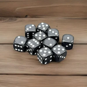 10 16mm D6 Acrylic Dice Made In The UK Suitable For Board Games And War Games - Picture 1 of 4
