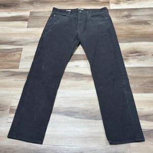 Pantalone J Crew in velluto a coste uomo 30 x 30 grigio 770 vestibilità dritta elasticizzato - Foto 1 di 9