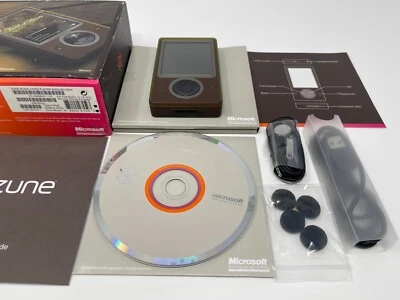 Microsoft Zune 30 GB Brown Wi-Fi FM Radio AAC WMA MP3 Media Player Solid Battery - Image 1 of 4