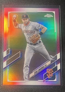 EVAN LONGORIA - 2021 Topps Chrome - PINK REFRACTOR - #125 - Giants - Picture 1 of 2