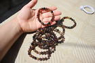 10pcs 8mm Natural dark  agate  bracelets  beads