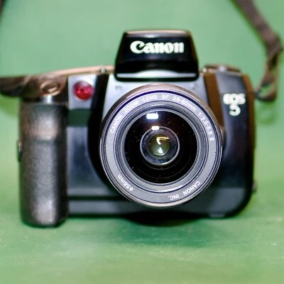 Canon EOS 5 35mm Film SLR Camera & 28-80mm Lens, Working Order Student VGC - Image 1 of 4