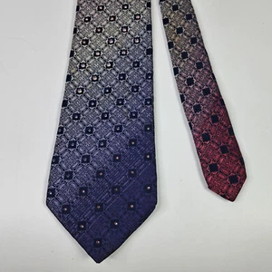 Corbata Pierre Cardin para hombre brillante púrpura abstracto brillo - Imagen 1 de 8