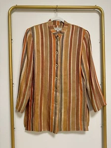 Paul Stuart Vintage Multicolor Striped Long Blazer Men’s Sz S - Picture 1 of 10