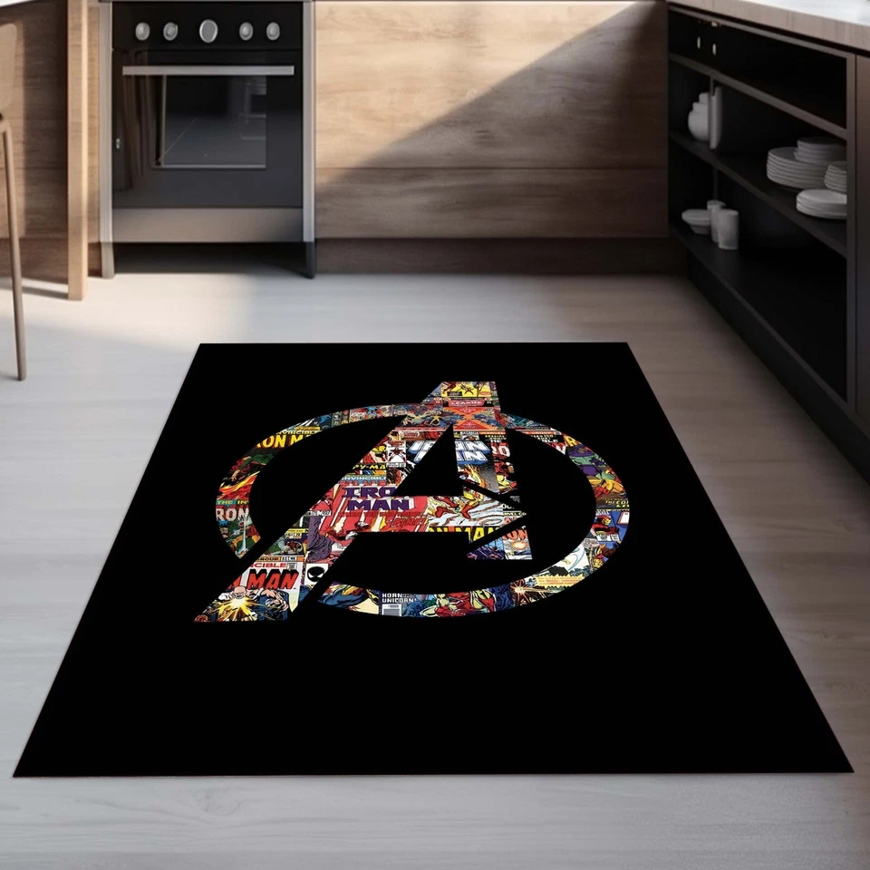 Avenger Rug  Custom Gift Rug Personalized Rug Floor Rug,Rugs for interior Carpet - Image 1 of 4