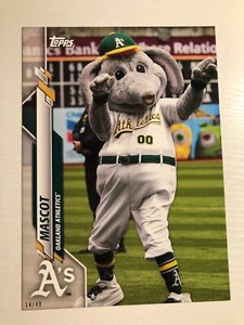 2020 Topps Opening Day Jumbo 5x7 Mascots 14/49 Oakland A's M24