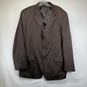 Mens 100% Wool Henry Grethel Design Suit Jacket 44 Regular Brown - Picture 1 of 15