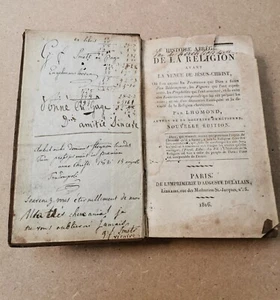 Histoire abrégée de la religion avant Jésus Christ 1816 Paris par Lhomond XIXè - Picture 1 of 10