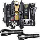 Survival Kit Taschenlampe Set Ausrüstung für Auto Angeln Outdoor Camping Militär
