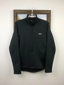 Rab Shadow Wind Pro Polartec Fleece Lined Grey Jacket Coat Track Slim Sz S - Picture 1 of 15